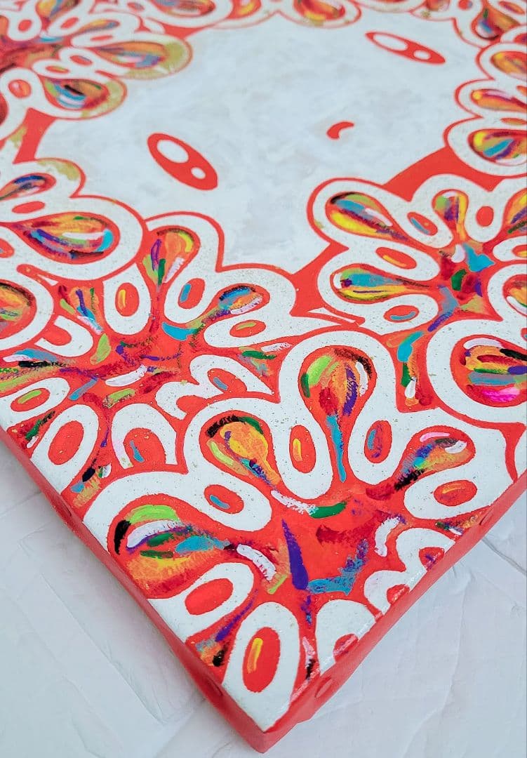 ★鈴木哲也★S4(333×333mm)アクリル原画1点物★送料無料#128