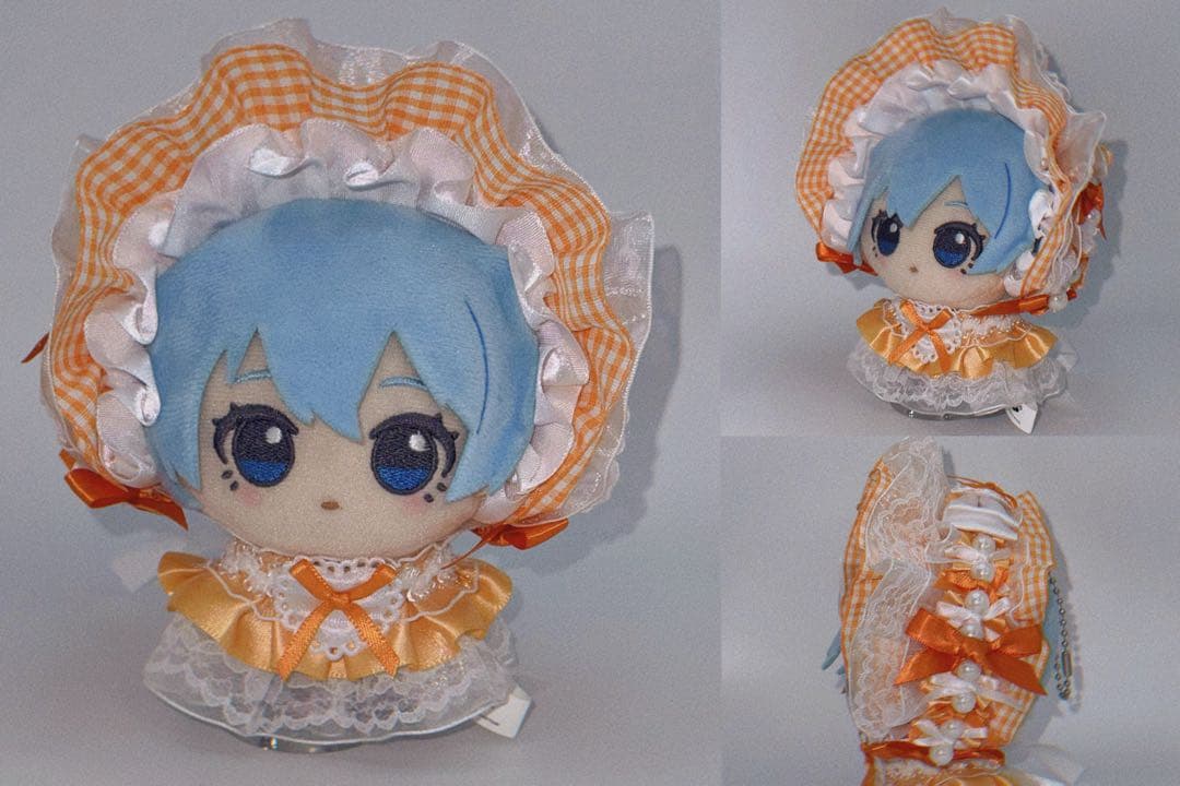 【ぴーくページ】ぬい服 ヘッドドレス ドレス　推し活 ハンドメイド