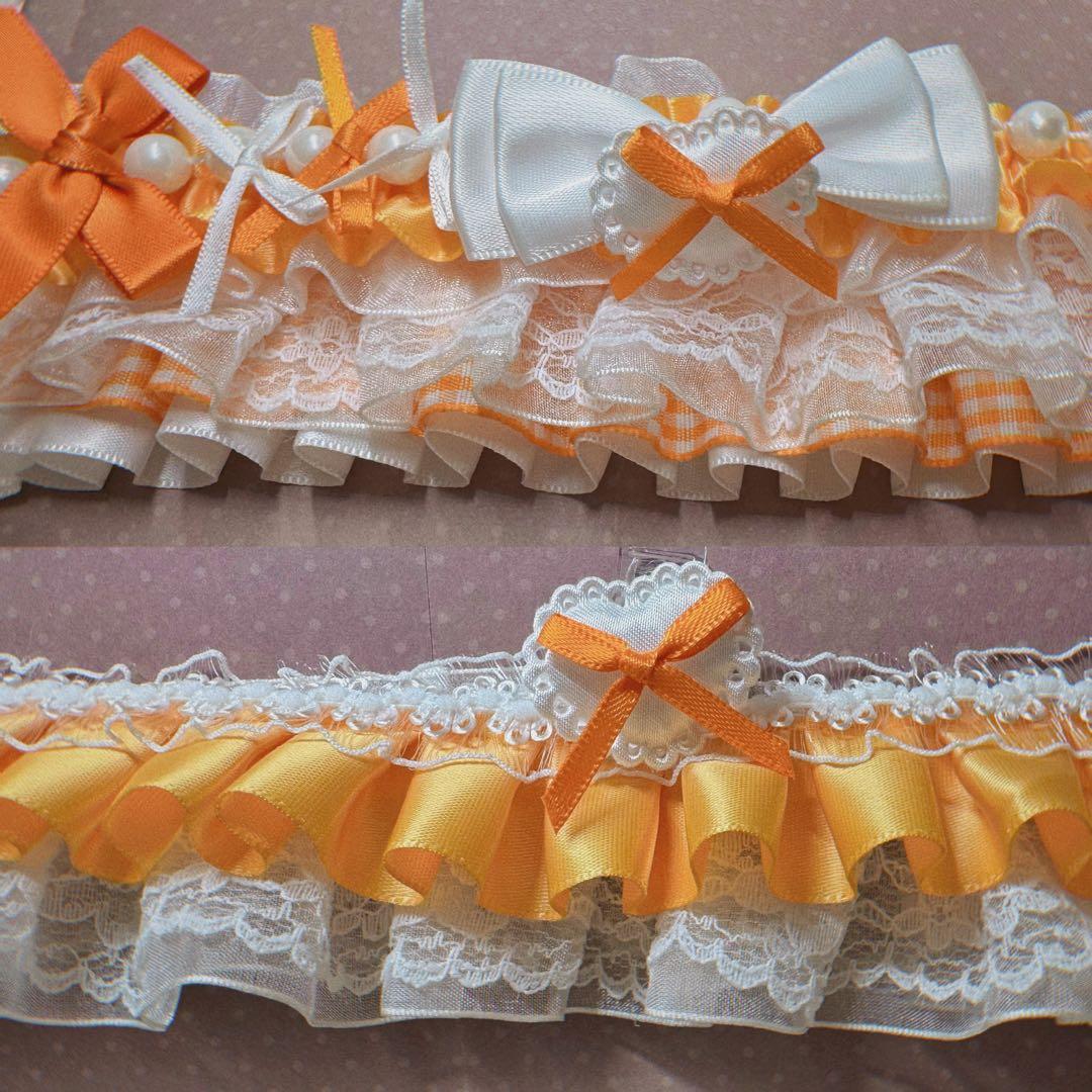 【ぴーくページ】ぬい服 ヘッドドレス ドレス　推し活 ハンドメイド