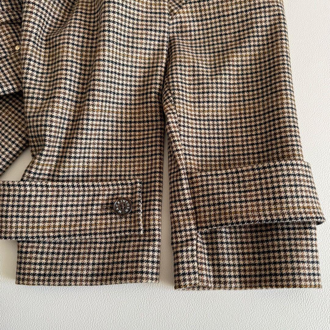 新品　マッキントッシュ　ニューハンビー　ロング　ブラウンチェック　8