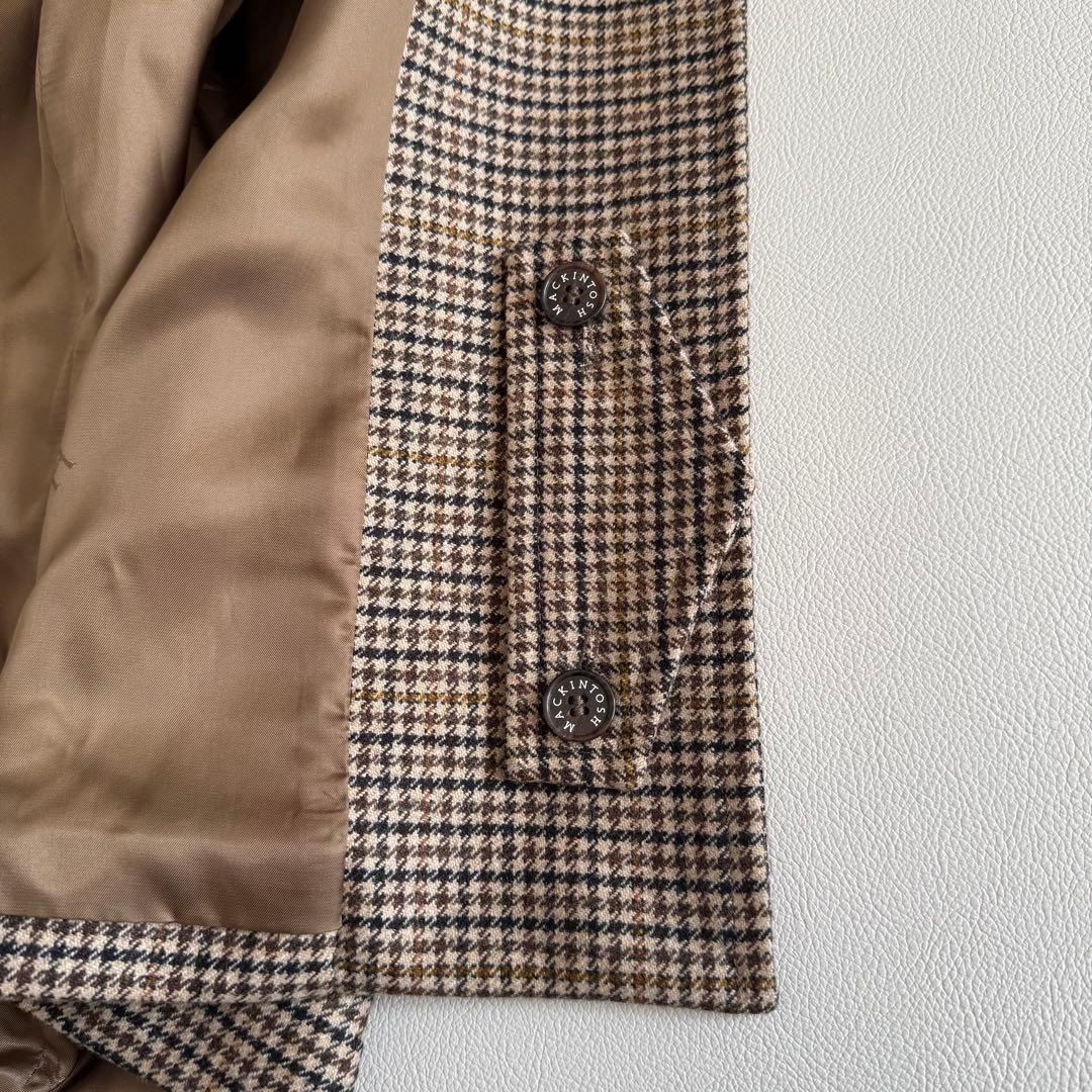 新品　マッキントッシュ　ニューハンビー　ロング　ブラウンチェック　8