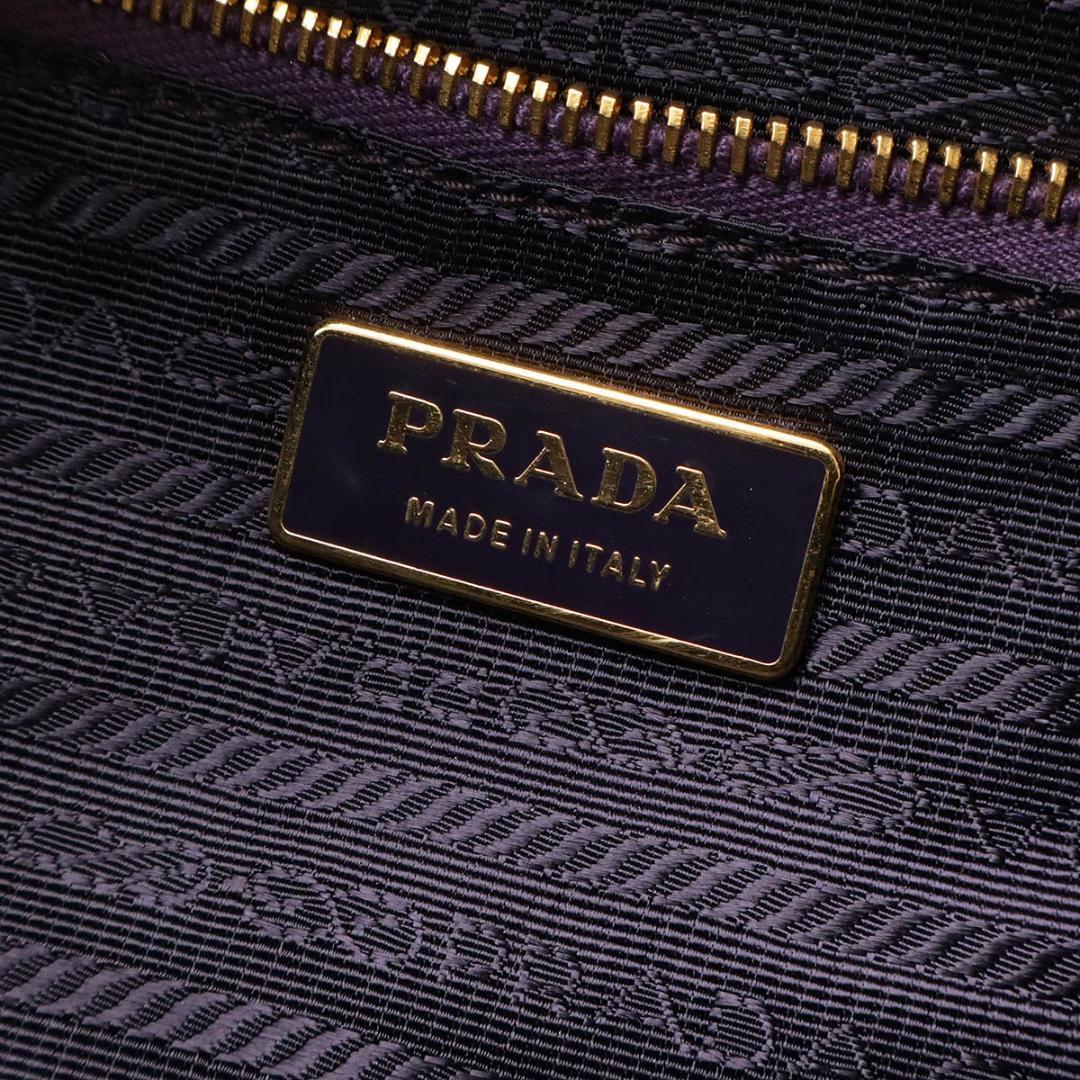 花*丸様 PRADA プラダ トートバッグ ハンドバッグ 2WAY パープル 紫
