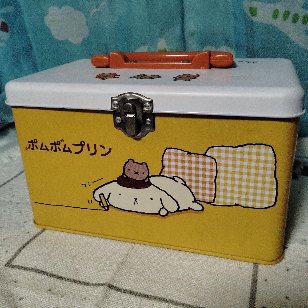 ポムポムプリン ケース 小物入れ レトロ　缶