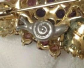 K18YGWG マルチカラー　ブローチ　新品未使用