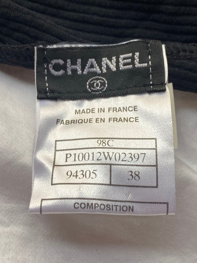 【CHANEL】SwimSuit 水着 38 BLACK