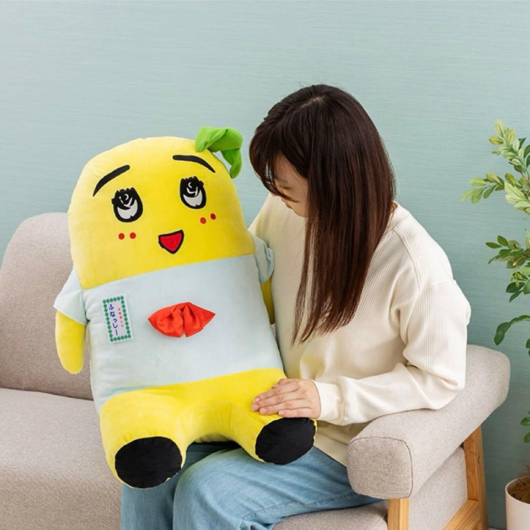 ふなっしー　ふな愚痴先輩　ぬいぐるみ　60㎝　やわらか　おすわり　座椅子　新品