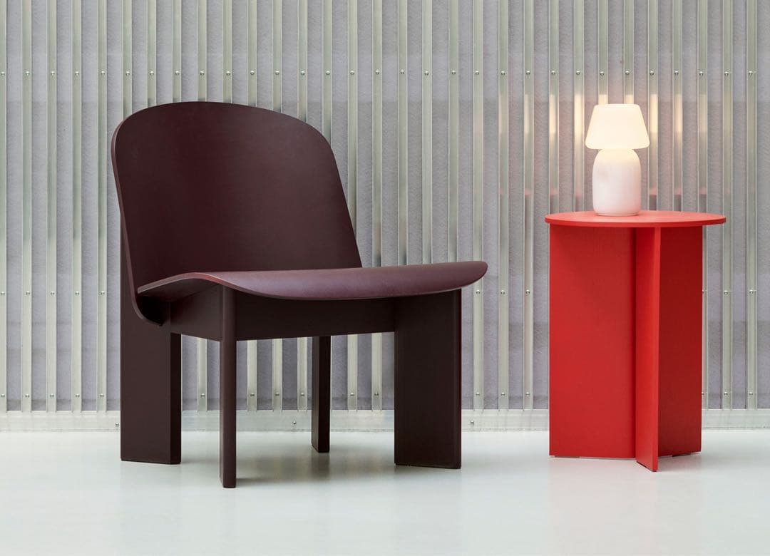 SLIT TABLE WOOD HIGH キャンディレッド