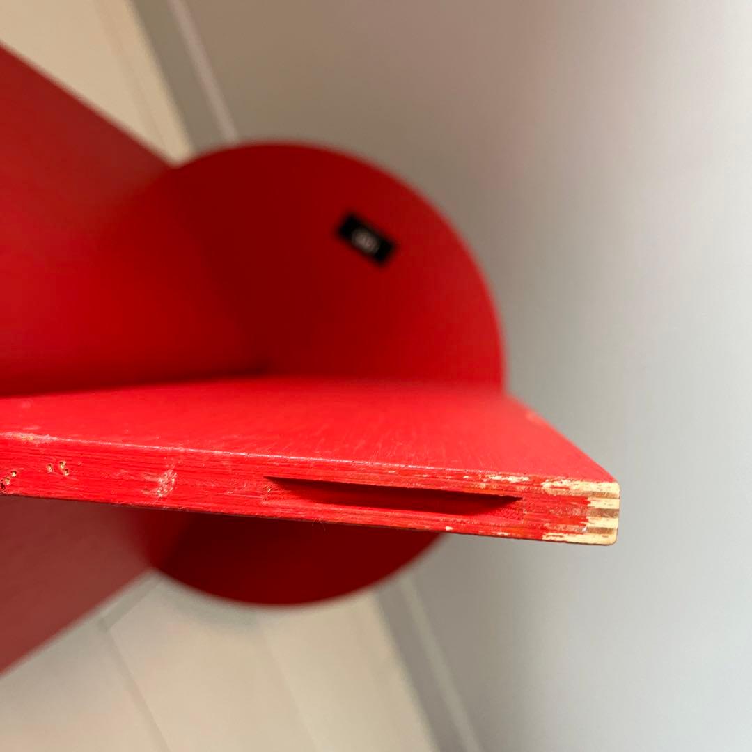 SLIT TABLE WOOD HIGH キャンディレッド