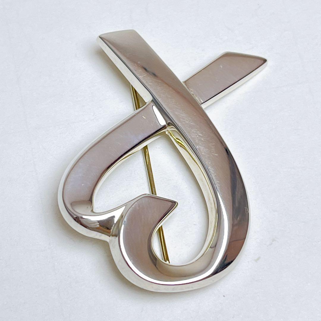 ティファニー　ラビングハート　ラージ　ブローチ　925