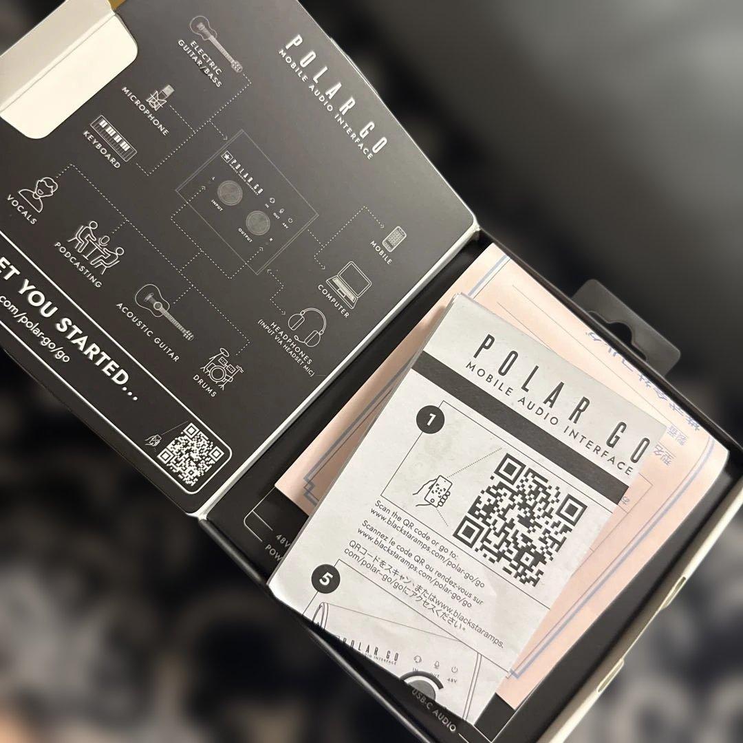 Polar Go オーディオインターフェース +48Vマイク内蔵 ブラックスター