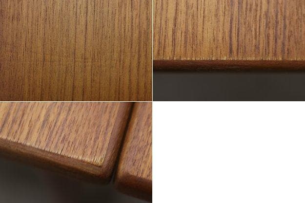 ヴィンテージ チーク材 エクステンション ダイニングテーブル ドローリーフ