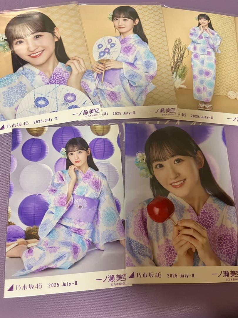 乃木坂46 生写真 一ノ瀬 美空 浴衣2025 5種