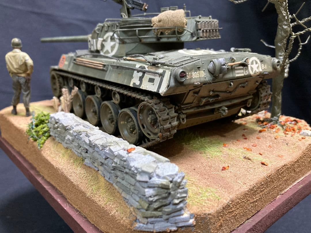 米駆逐戦車M18 ヘルキャット、イタリア　ミリタリー　ジオラマ