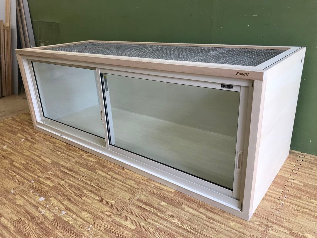 takesan　ＦandＫ爬虫類木製ケージ　サッシ仕様