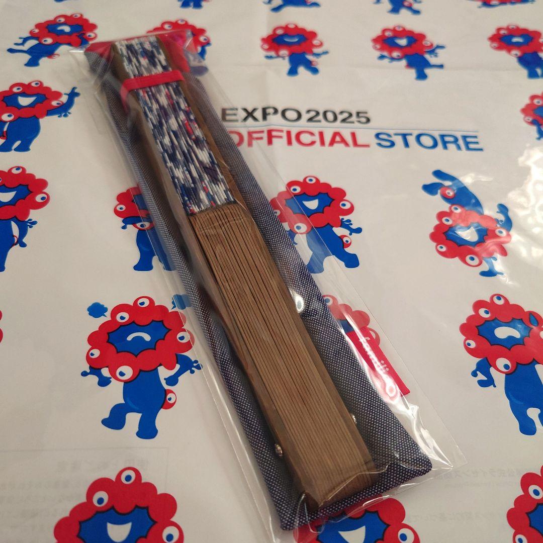 新品未開封★ファミリア　大阪万博　ファミちゃん　ミャクミャク　扇子　コラボ