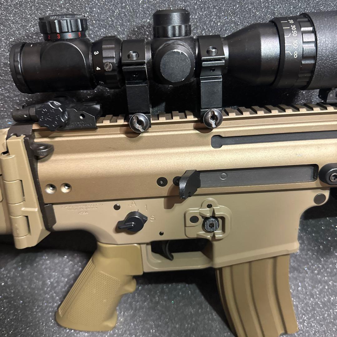 東京マルイ SCAR-L次世代電動ガン タンカラー スコープ付き