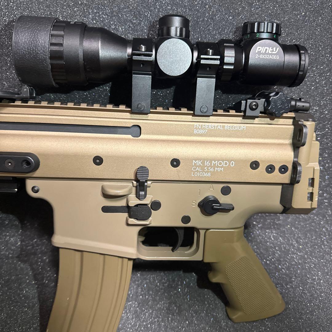 東京マルイ SCAR-L次世代電動ガン タンカラー スコープ付き