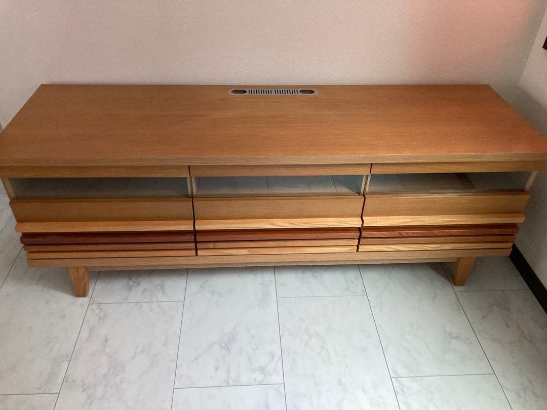 【最終価格】モダンデザイン 150テレビボード ナチュラルウッド