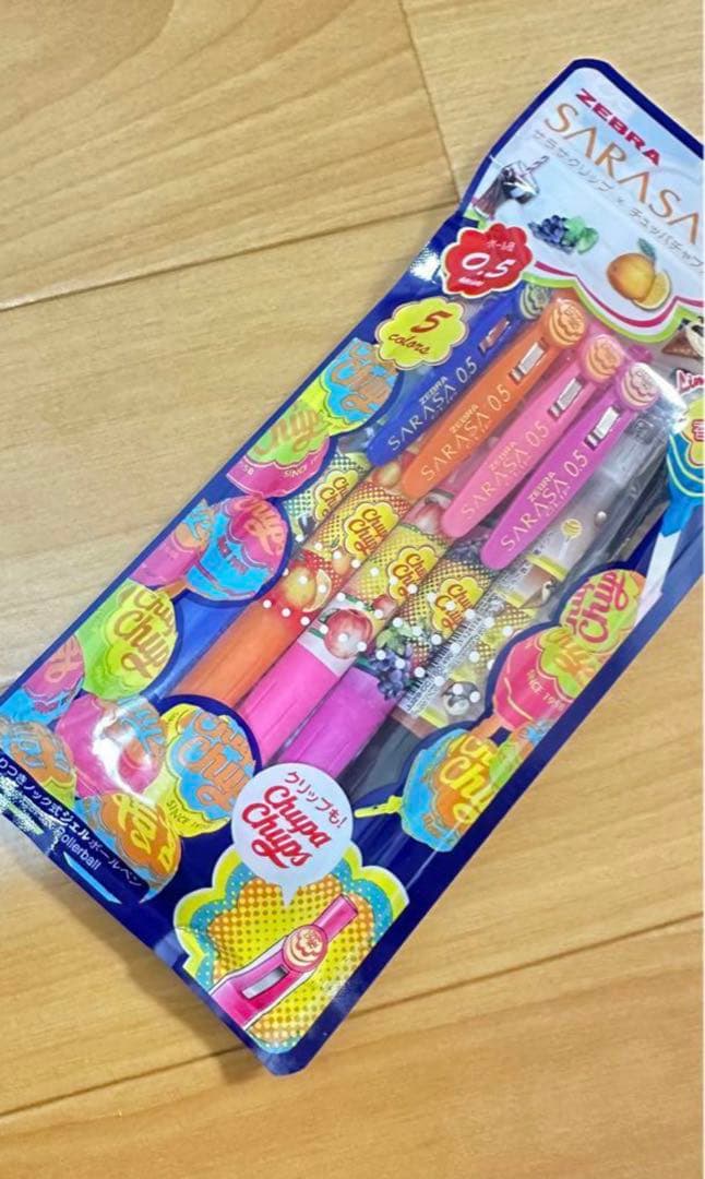 ゼブラ　サラサクリップ× チュッパチャプス　5色セット　ボールペン