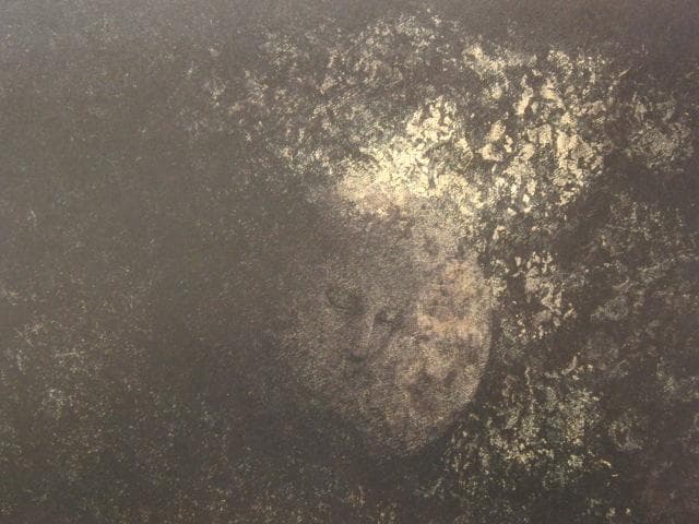 川崎麻児、【夜の底より】、希少な額装用画集より、新品額装付