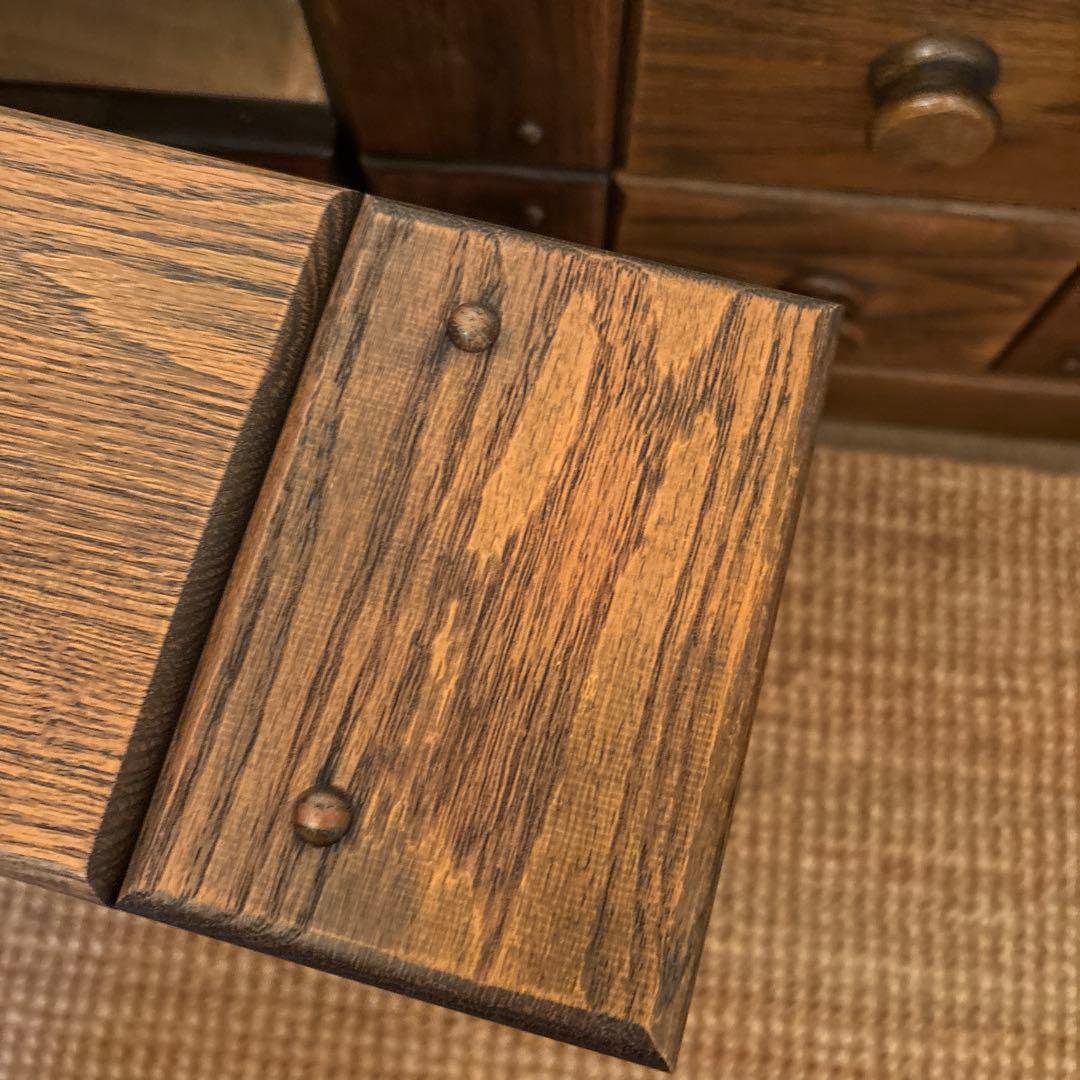 ダークブラウンキャビネット 6引き出し　たのメル便、送料込み