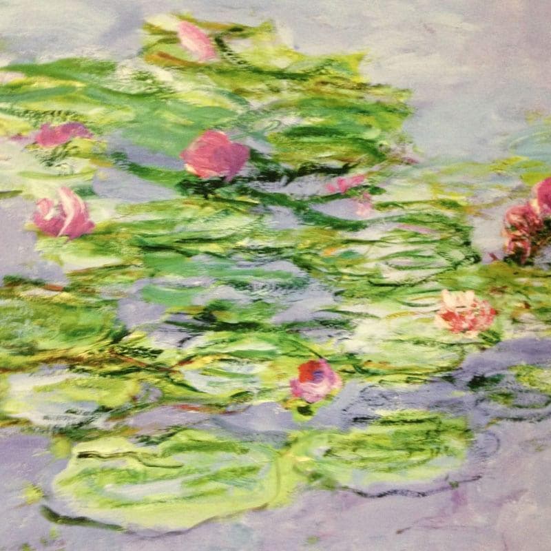 額装済/睡蓮 1914-1917/クロード モネ/ポスター/インテリア/アート