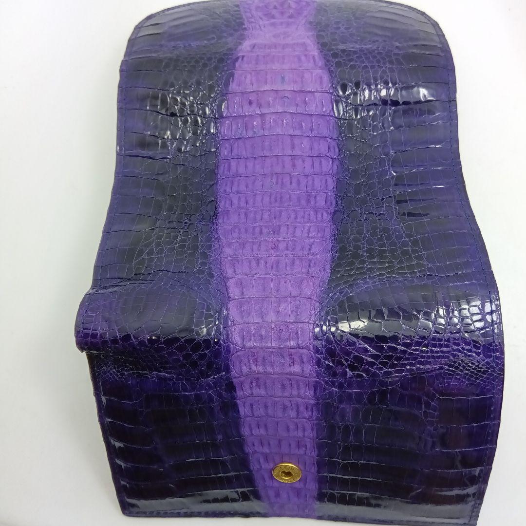 クロコダイル財布.紫（KAIYO）Singapore