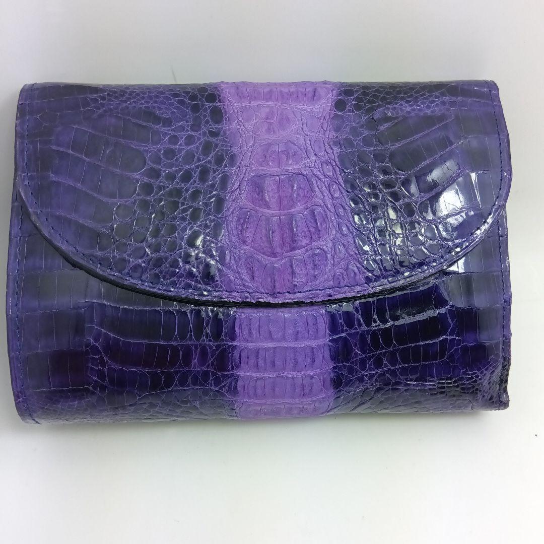 クロコダイル財布.紫（KAIYO）Singapore