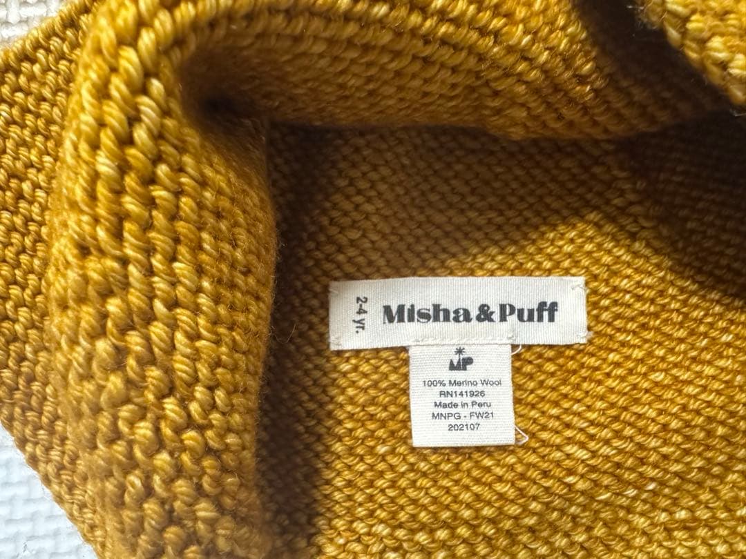 帽子 misha and puff pointy peak hat 2-4y