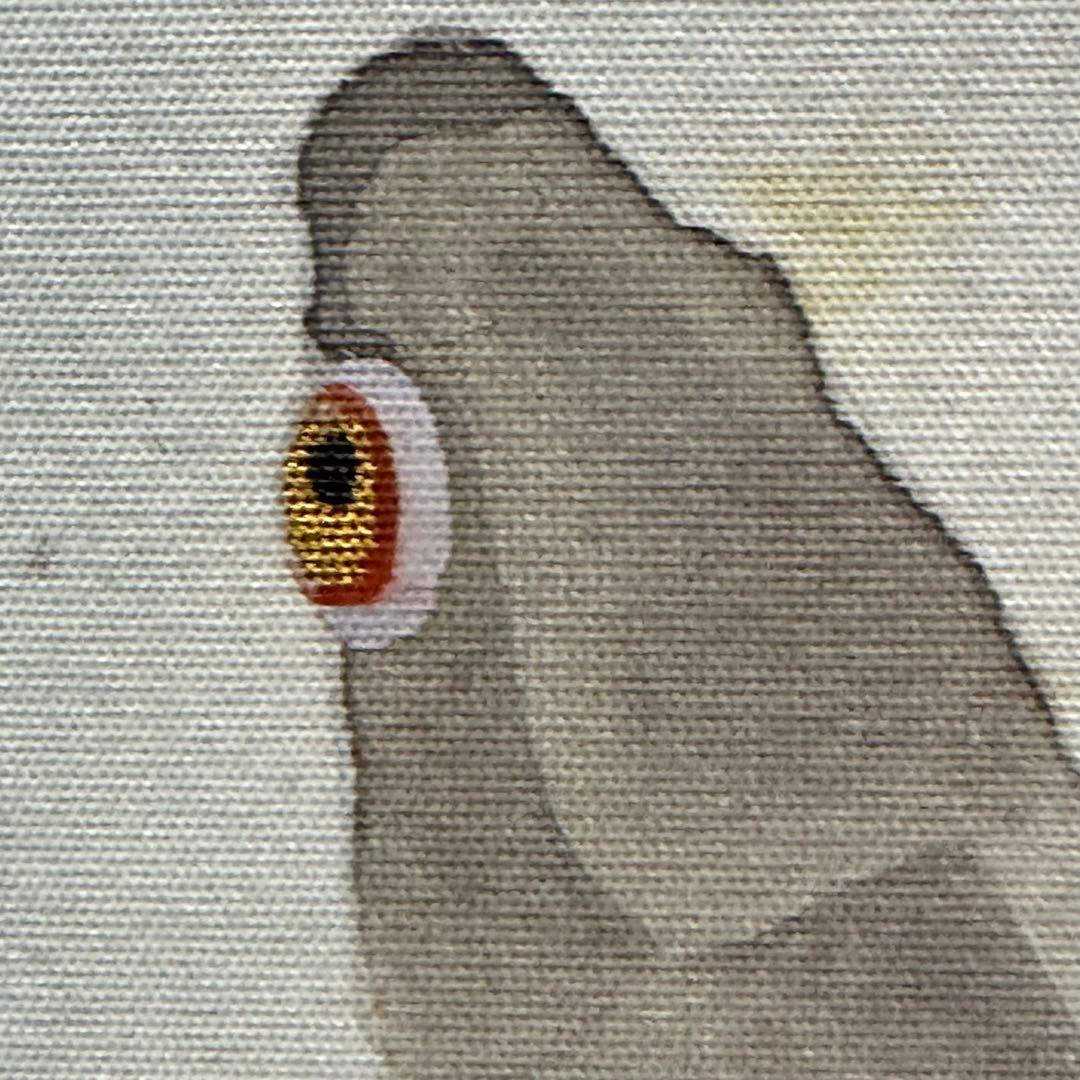 2126様感謝‼️掛軸「茨香魚之圖」神挙作　絹本肉筆　署名落款　桐箱入り