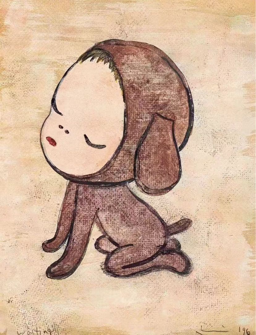 奈良美智『忘れられた子犬、待っている』