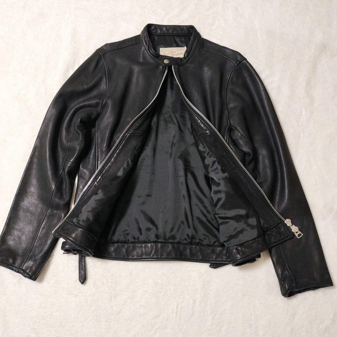 【人気モデル】アビレックス　XL　ラムレザー　シングルライダース　　ブラック