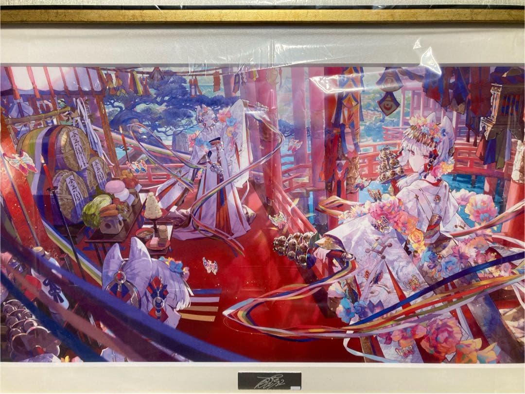 藤ちょこ　複製原画　祝彩巡礼　特装版カバーイラストA3　カバーイラスト長辺B3