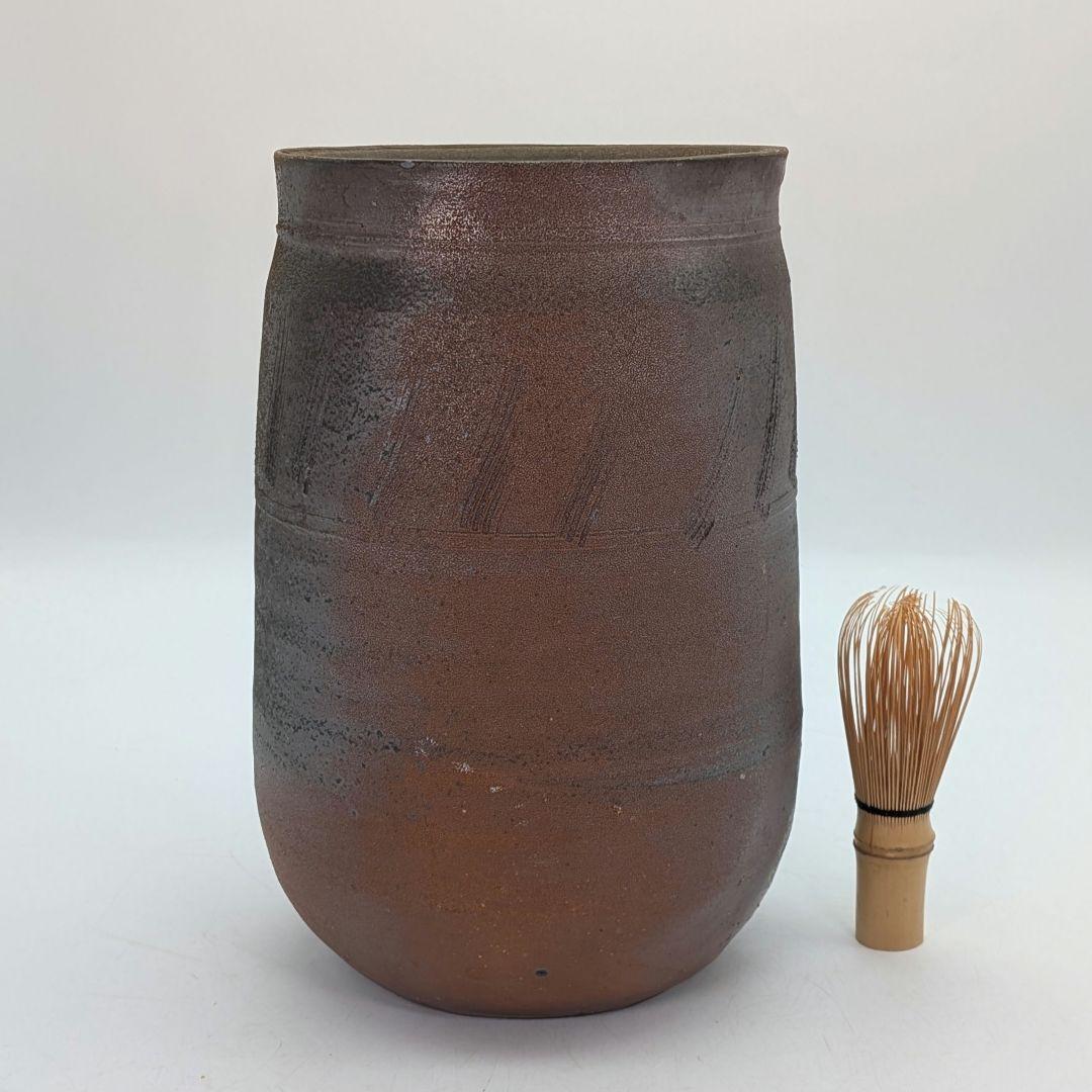 人間国宝 藤原雄 備前焼 花器 用心箱 花瓶 花入 花生 フラワーベース 華道具