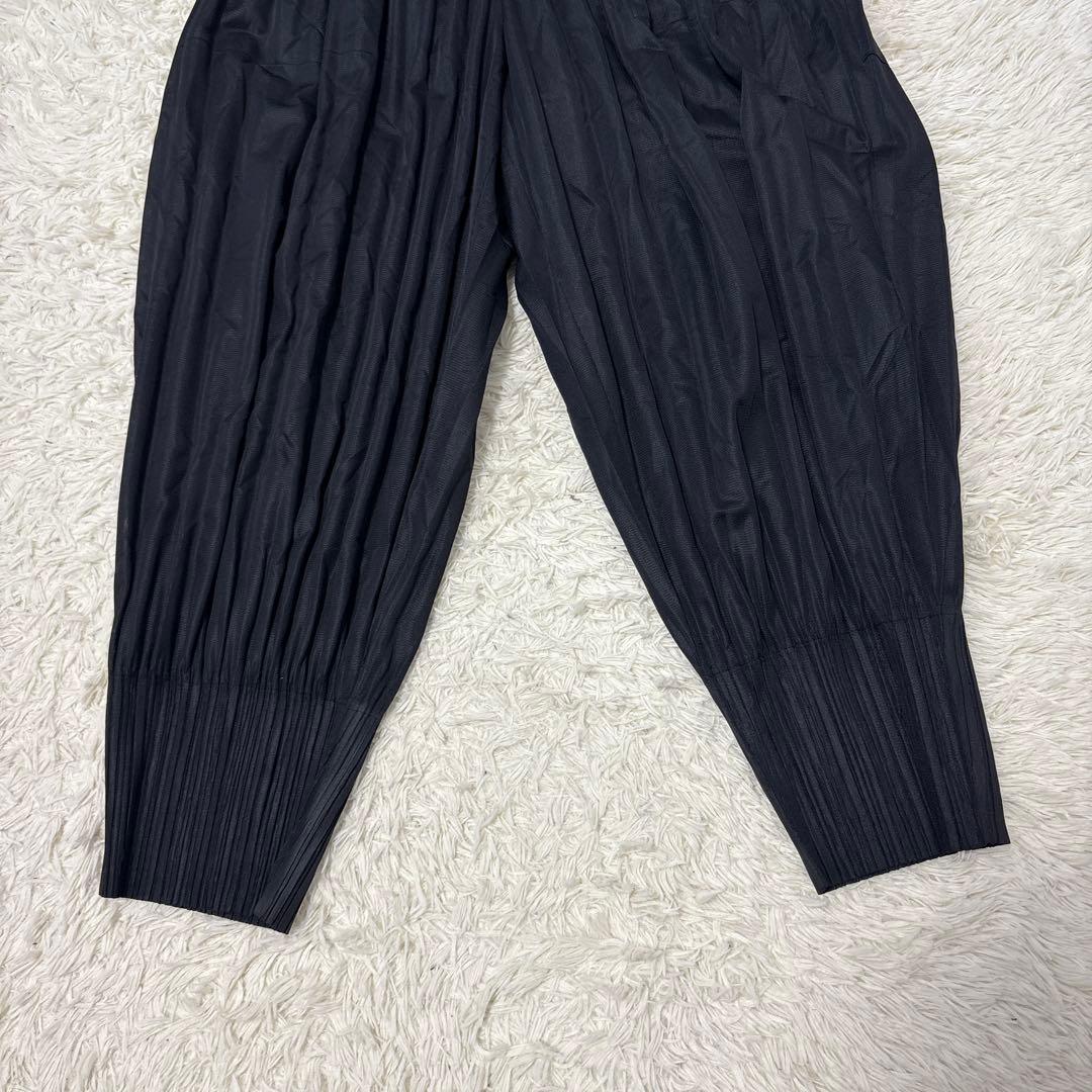 SakoプリーツパンツL　黒　サルエル　ワイド