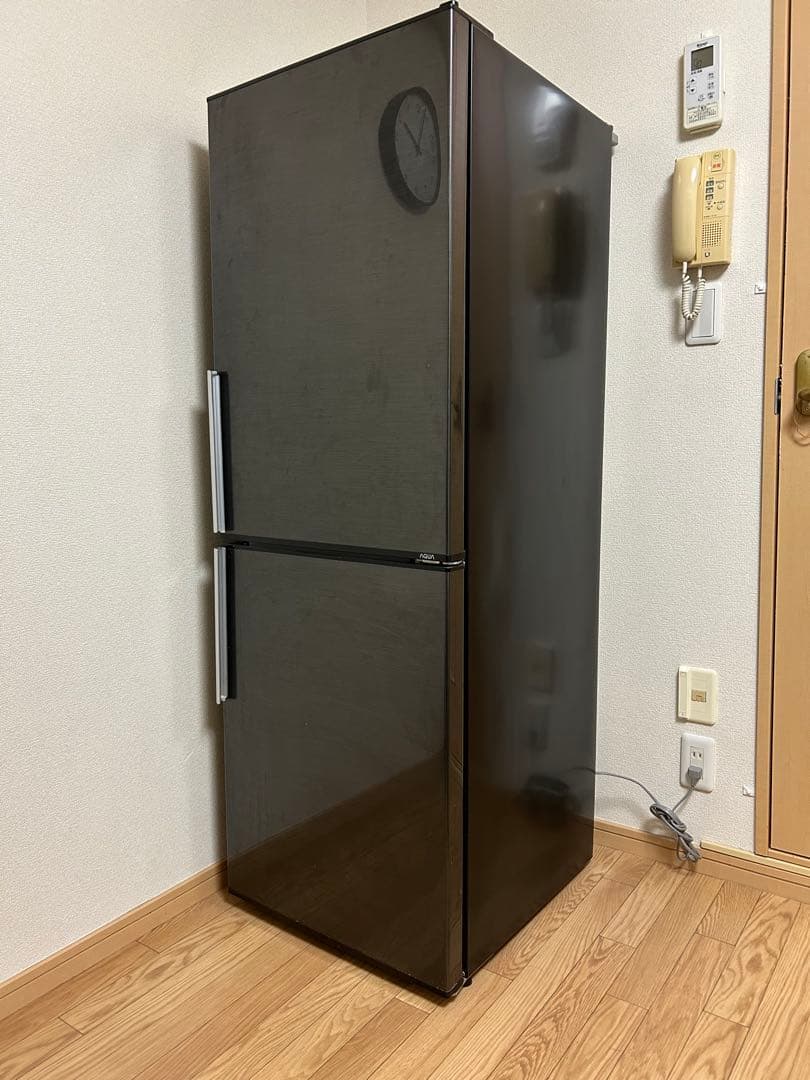 ブラック冷蔵庫 上下二段式(AQUA)