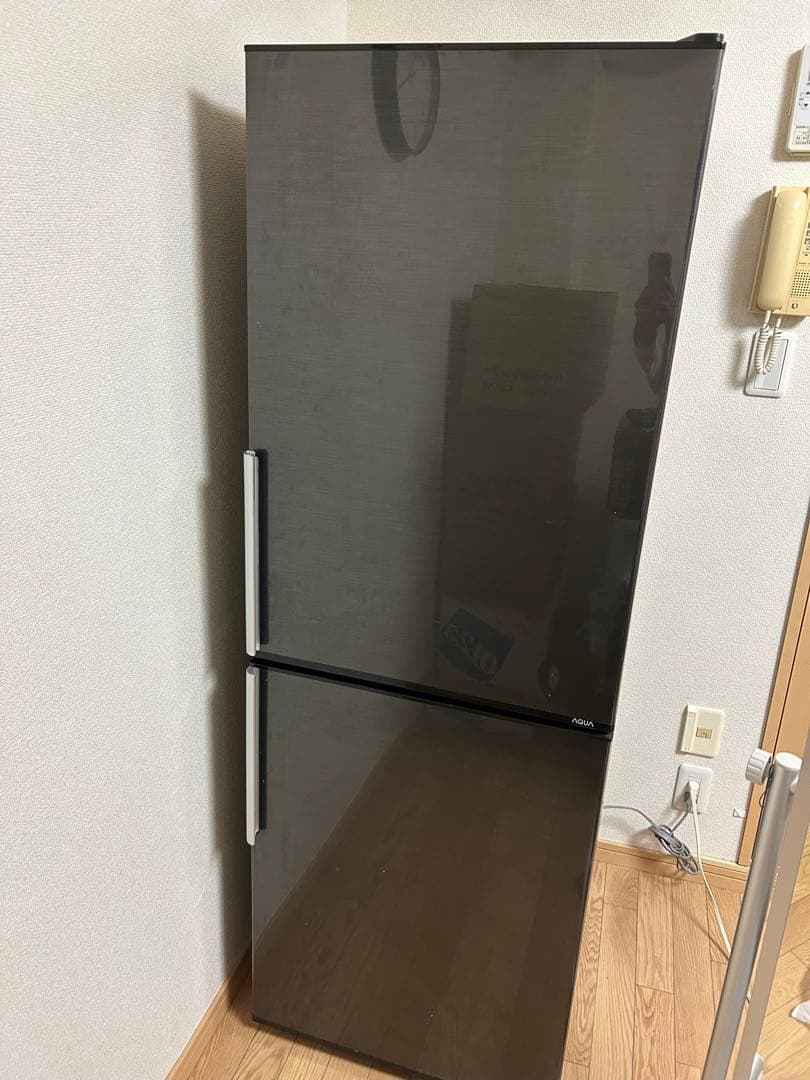 ブラック冷蔵庫 上下二段式(AQUA)