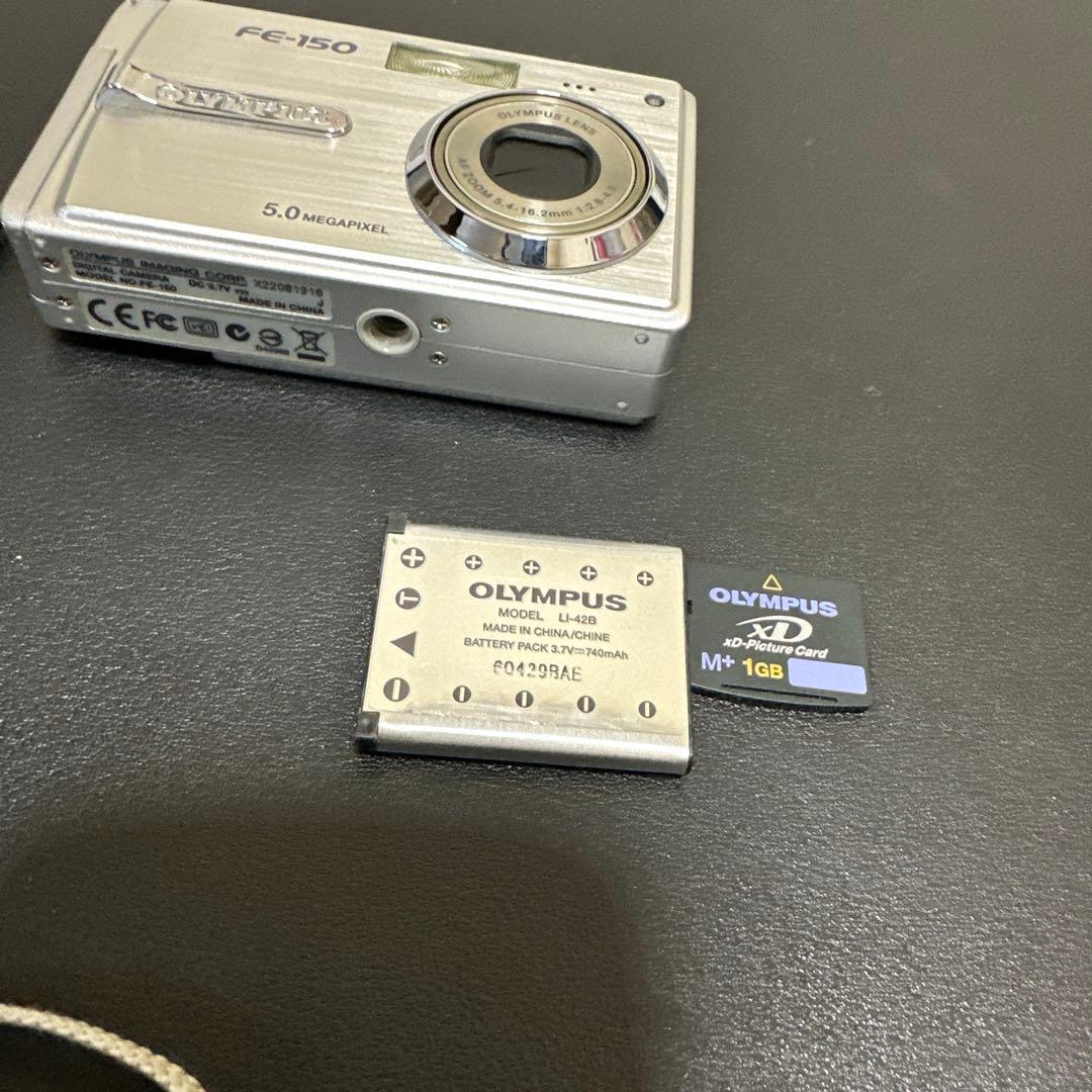 OLYMPUS FE-150 CAMEDIA 動作品　中古良品　xdカード付き