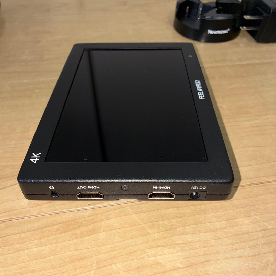 バッテリー3つセット7インチ 液晶モニター4K （FEELWORLD T7