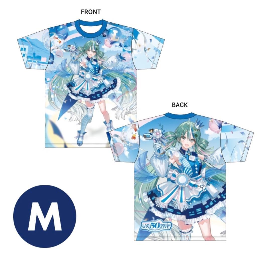 ローソン 初音ミク フルグラフィックTシャツ mサイズ ローミク 50thライブ