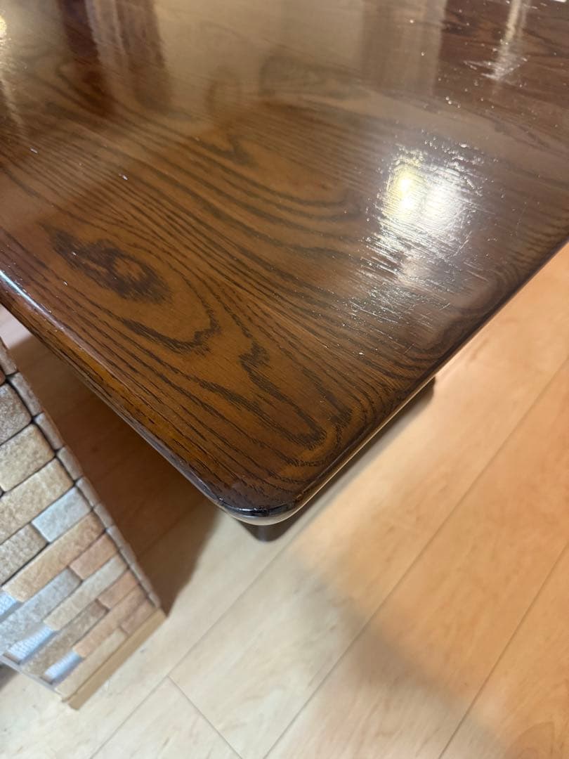 【美品即決のみ】IDC大塚家具ダークブラウン 木製 ダイニングテーブル