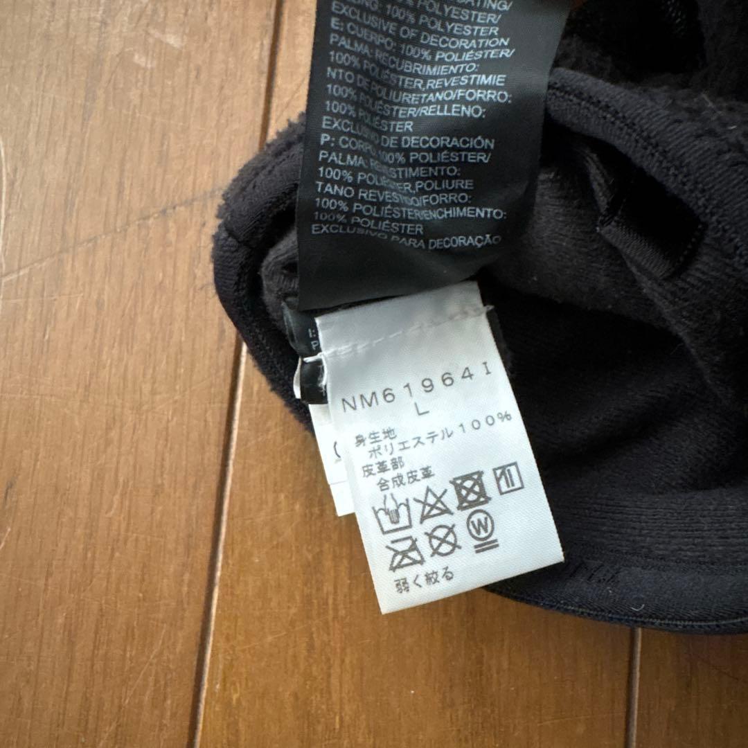 シュプリーム　ノースフェイス　手袋　フリース　グローブ　黒　ブラック