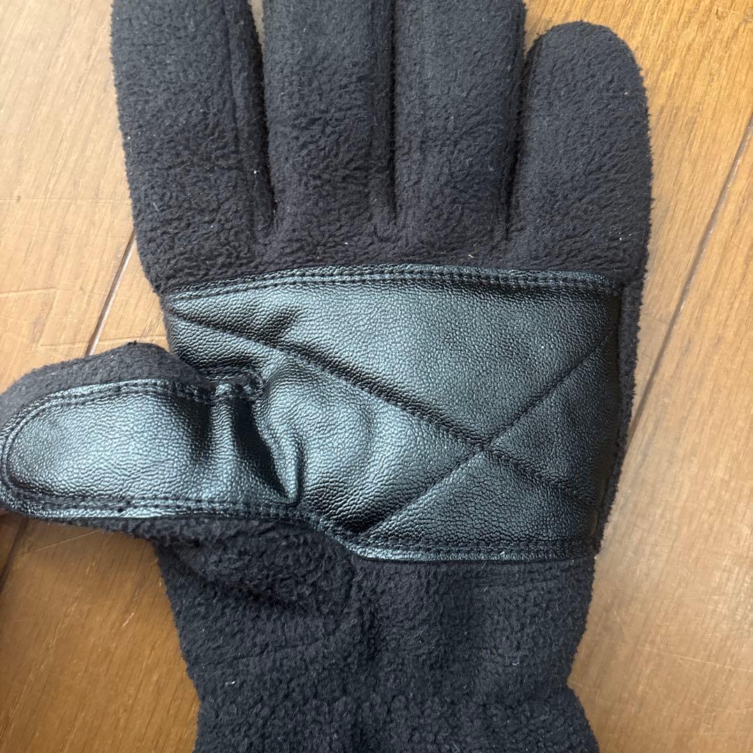 シュプリーム　ノースフェイス　手袋　フリース　グローブ　黒　ブラック