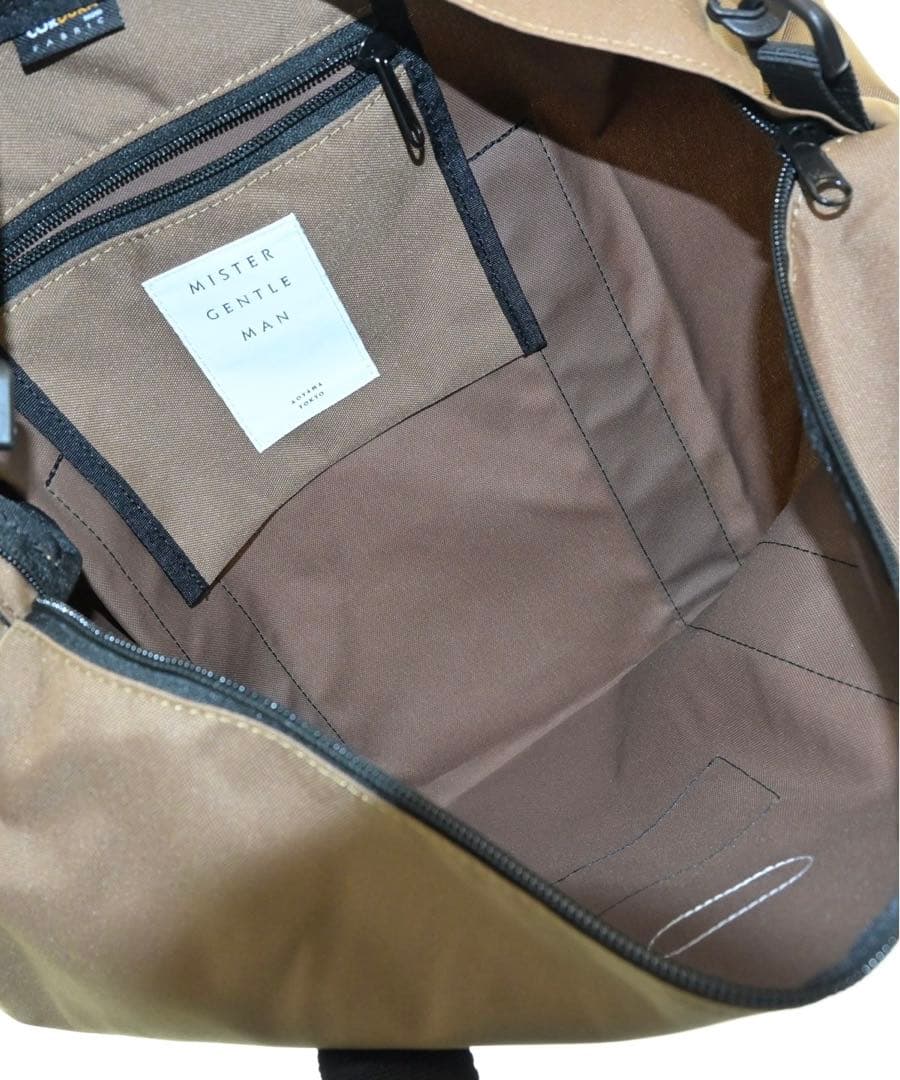 未使用 ミスタージェントルマン アウトドア ボストン ダッフル バッグ ベージュ