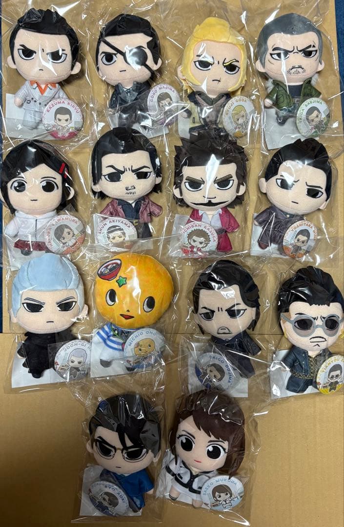 龍が如く ぬいぐるみ 缶バッジ 14体セット