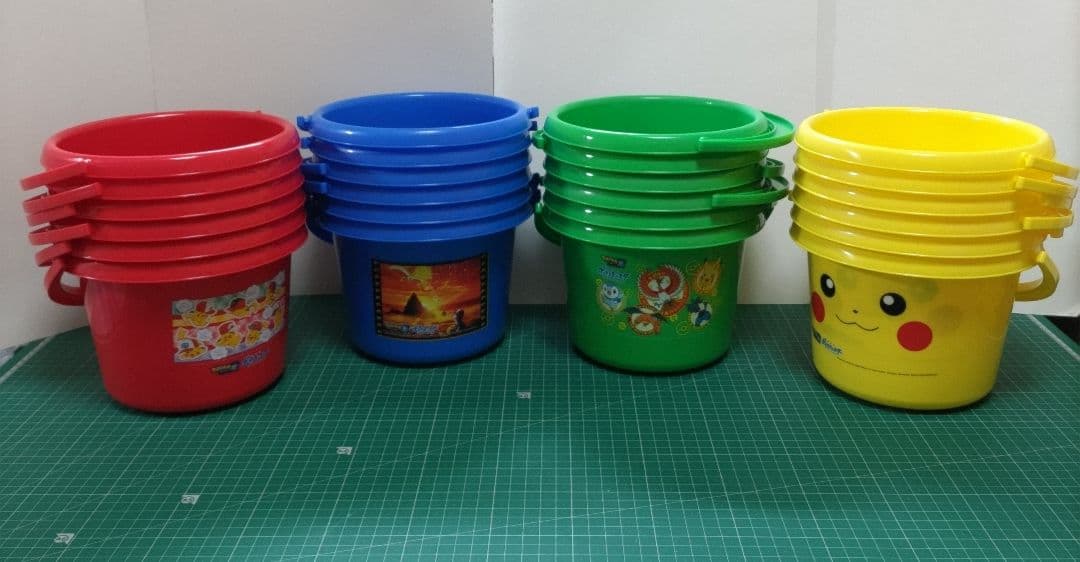 ★★★【未使用】24個 ポケモン バケツ 4種✕6 24個まとめて