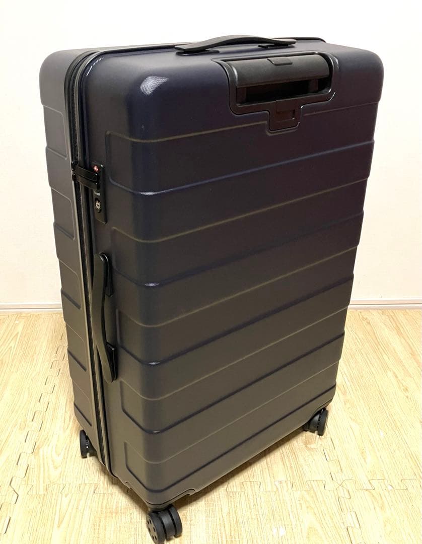 美品 送料無料 無印良品 キャリーバーの高さを自由に調節できるハードキャリー