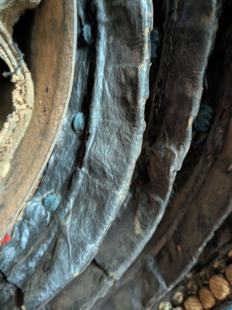 戦国時代極稀少博物館級１４６７〜１５６８年頃尾長巴御家紋前立武将厳星兜時代本歌兜