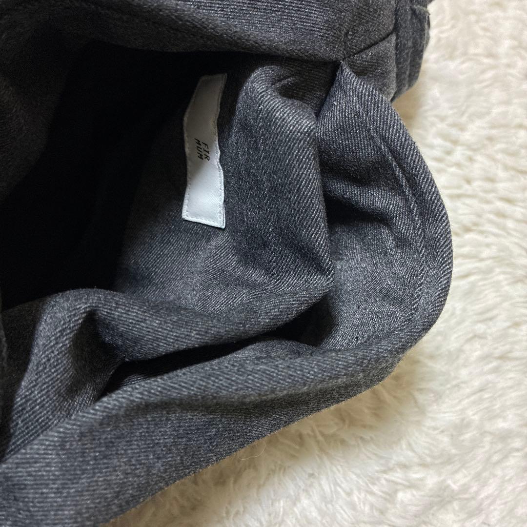 FIR MUM フィルマム　サルエルパンツ　グレー　コットン　ポリエステル