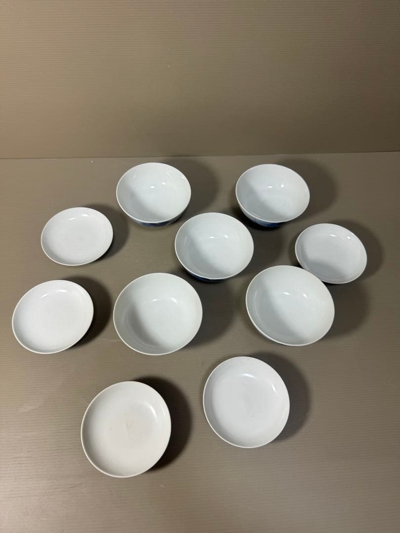 2211  有田焼 芳祥堂特製　葡萄瑠璃　蓋茶碗　5客